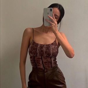 Princess Polly Snake Skin Crop Top